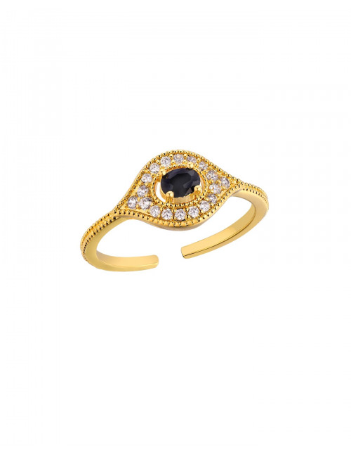 Ring Black Majestic Eye | goud