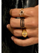 Ring Black Majestic Eye | goud