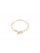 Hold On Big Pearl Bracelet | gold