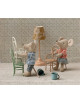 Vintage Stoel Muis | dark powder