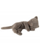 Slapende Kitten Plush | grijs
