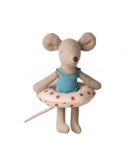Strandmuisje Kleine Zus met Zwemband | red dots