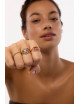 Ring Blue Dynasty | goud/blauw