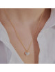 Halsketting Goud Square Link 50cm | goud