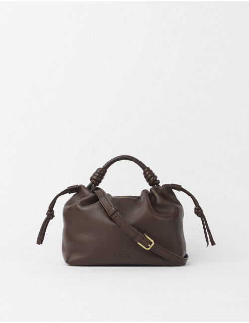 Handtas Kiki Mini | chocolate soft grain leather