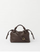 Handtas Kiki Mini | chocolate soft grain leather