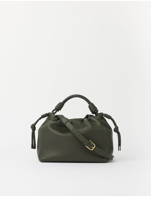 Handtas Kiki Mini | moss soft grain leather