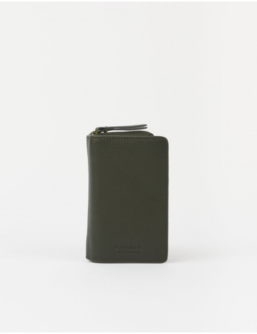 Jett Portemonnee | moss soft grain leather