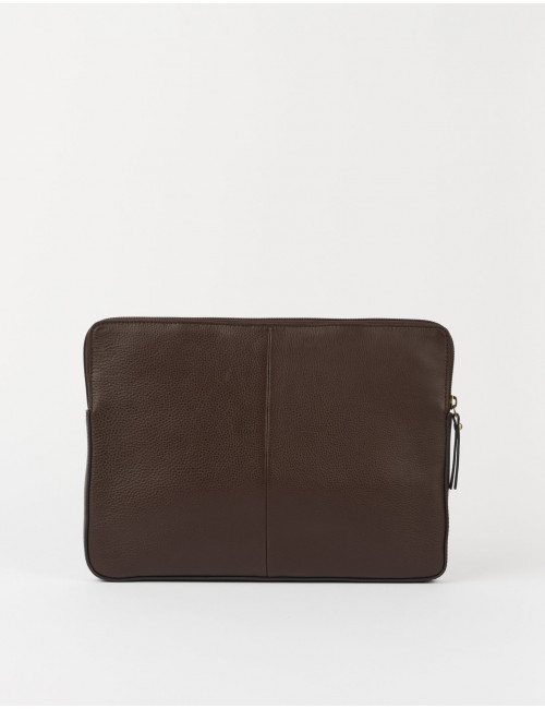 Laptophoes 13"/14" | chocolate soft grain leather