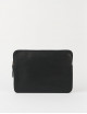 Laptophoes 13"/14" | zwart soft grain leather