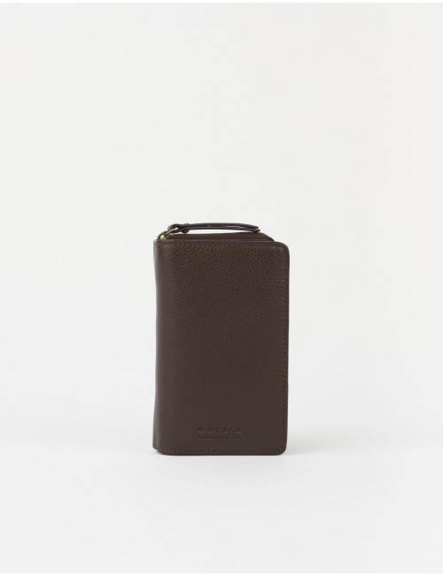 Jett Portemonnee | chocolate soft grain leather