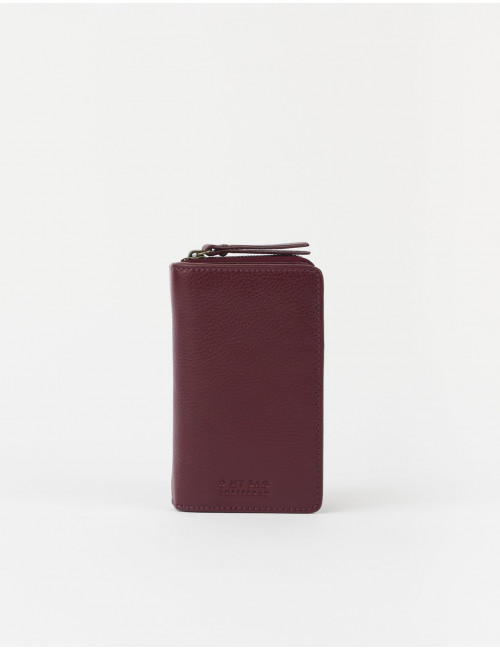 Jett Portemonnee | dark cherry soft grain leather