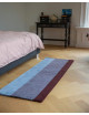 Wollen Tapijt Verticaal | sky blue/bordeaux