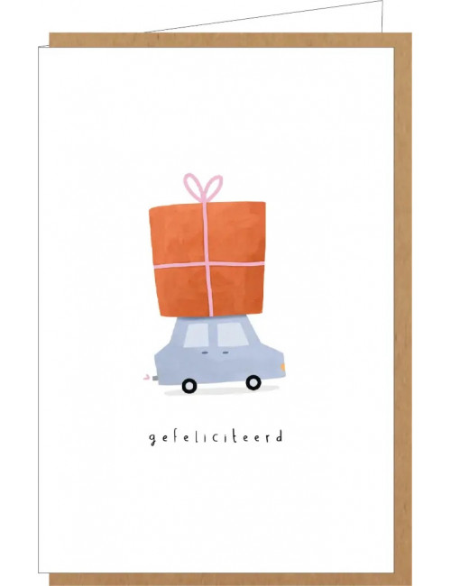 Wenskaart nr. 145 | gefeliciteerd