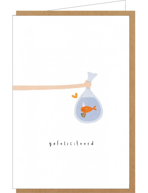 Wenskaart nr. 156 | gefeliciteerd