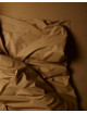 Dekbedovertrek Katoen 240x220cm | khaki gold