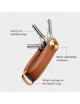Key Organiser Pro Leather | mahogany