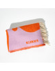 Wollen Plaid Nr 8 | orange/lilac