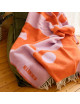 Wollen Plaid Nr 8 | orange/lilac