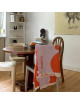 Katoenen Plaid Nr 8 | orange/lilac