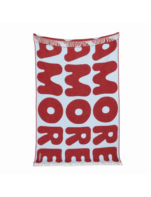 Wollen Plaid Nr 11 | amore/bordeaux/light blue