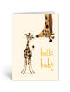Wenskaart | baby giraffe