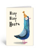 Wenskaart | duif/hiep hiep hoera