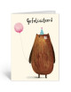 Wenskaart | beer/gefeliciteerd