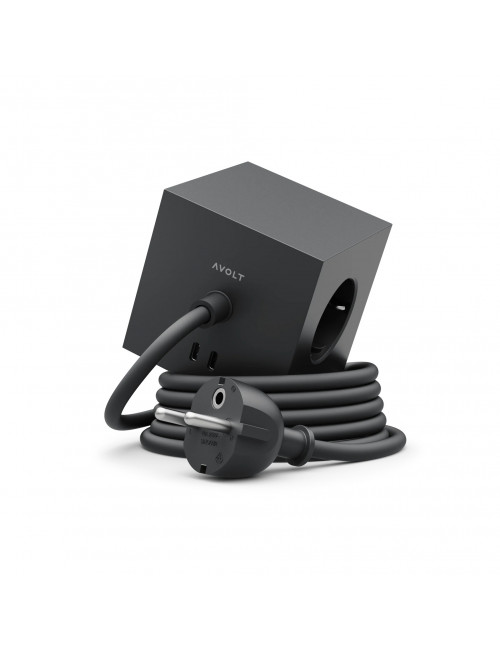 Square 1 USB C & Magnet | stockholm black