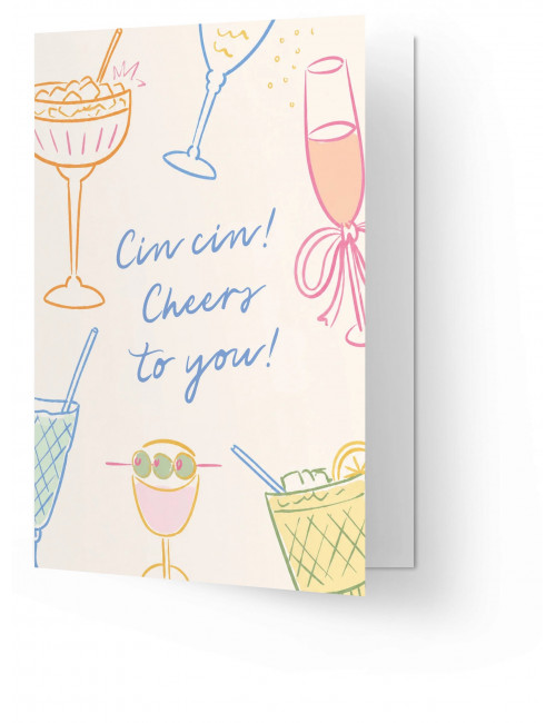 Wenskaart | cin cin cheers