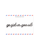 Zelf-klevende Quote Zwart | ge ziet er goe uit