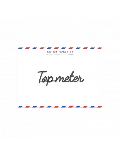Zelf-klevende Quote Zwart | top meter