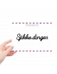Zelf-klevende Quote Zwart | sjikke dinges