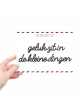 Zelf-klevende Quote Zwart | geluk zit in de kleine dingen