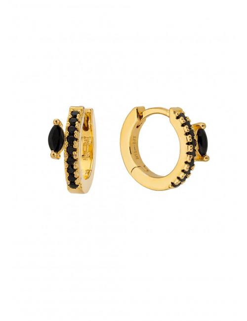 Black Precious Delhi Oorbellen | goud