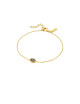 Smoked Brown Jenny Armband | goud