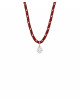 Halsketting Burgundy Pear | goud