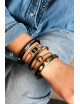 Small Black Lupita Armband | goud/medium