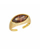 Ring Smoked Brown Identity | goud